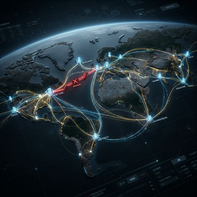 Self-Healing Networks: Dynamic Routing for Multi-Site Corporations