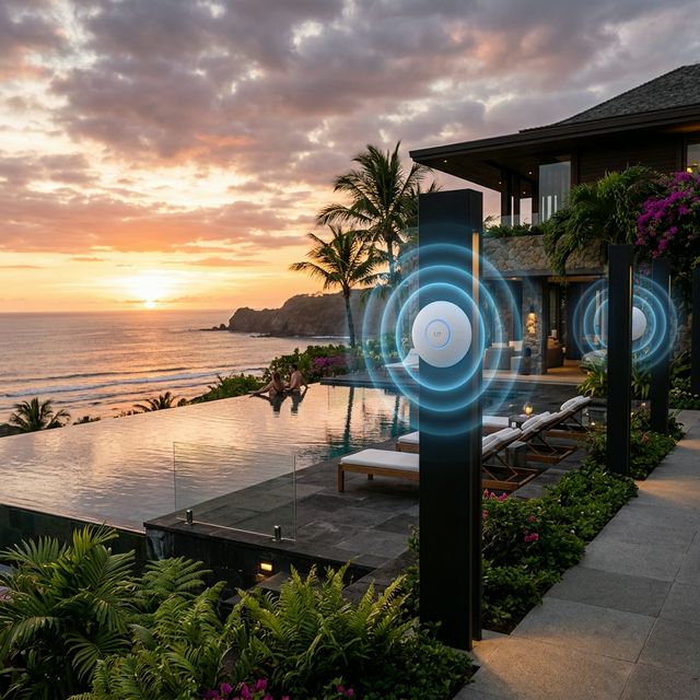 Extreme WiFi Coverage: Extend Your Luxury Network to Gardens and Pools