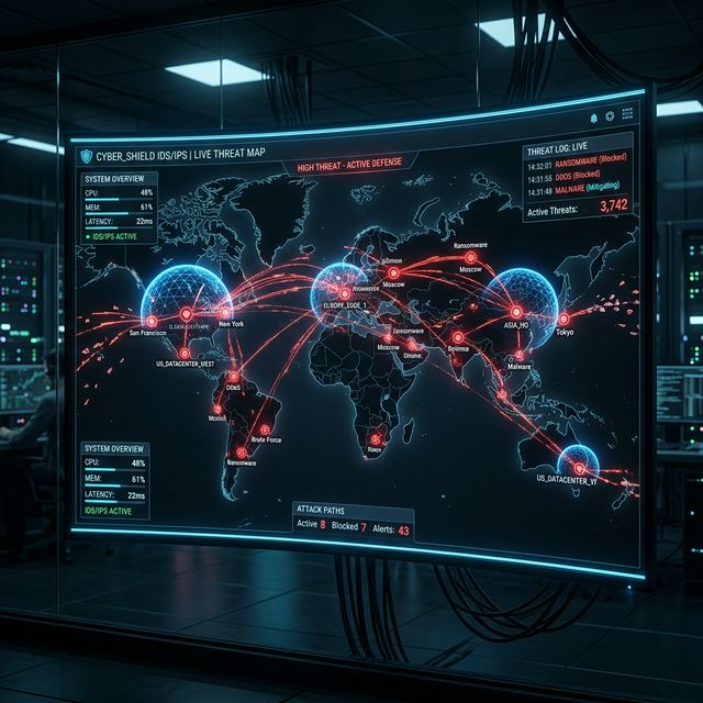 Enterprise IDS/IPS: Detecting and Blocking Intrusions in Real Time