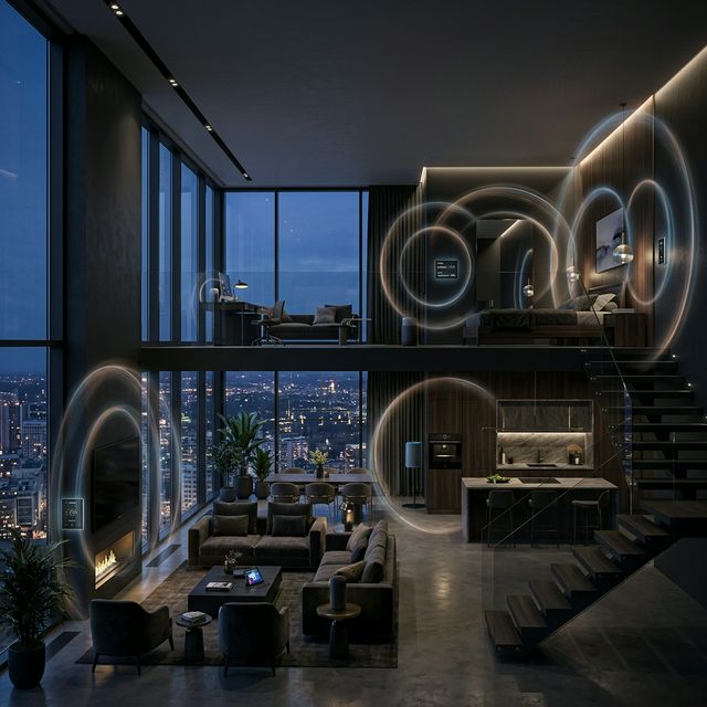 Luxury Penthouse: Invisible 10 Gbps Network with Integrated Home Automation in 800 m²